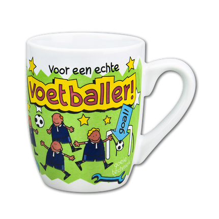 Mok Voetballer 12cm