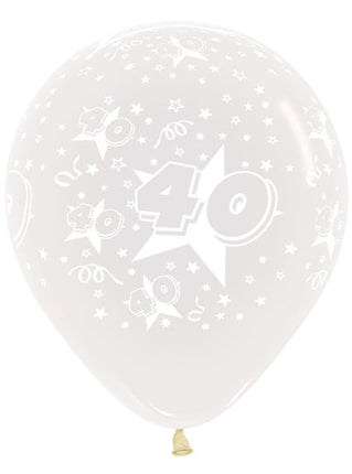 Ballonnen Number 40 Clear 45cm 25st