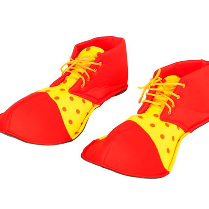 Clown Schoenen Rood Geel 36cm