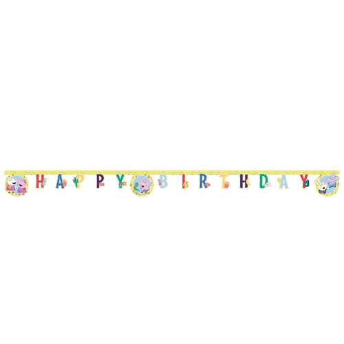 Peppa Pig Letterslinger Happy Birthday 1,2m