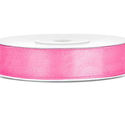 Satijn Lint Roze 12mm 25m