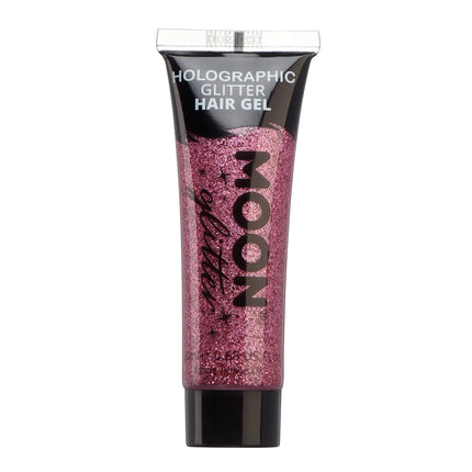 Moon Glitter Holographic Glitter Hair Gel Pink 20ml