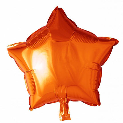 Helium Ballon Ster Oranje 46cm leeg