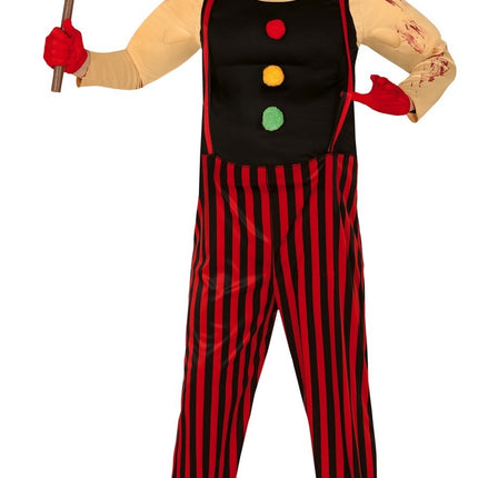 Killer clown Halloween Kostuum Heren Rood