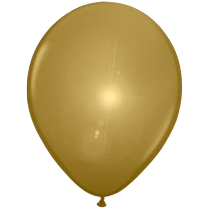 Gouden Led Ballonnen 30cm 5st