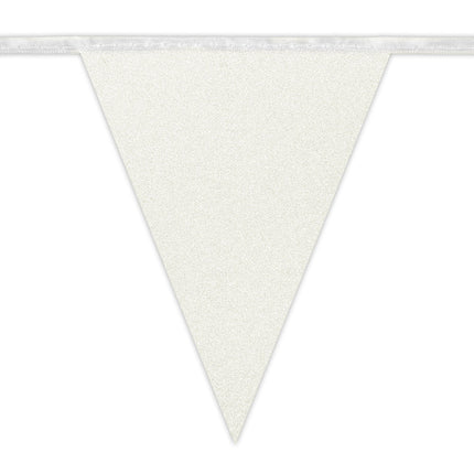 Witte Slinger Glitter Papier 6m