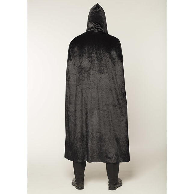 Halloween Cape Zwart 1,65m