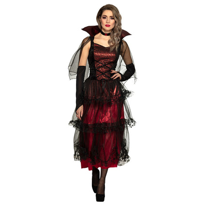 Halloween Vampier Kostuum Dames Rood