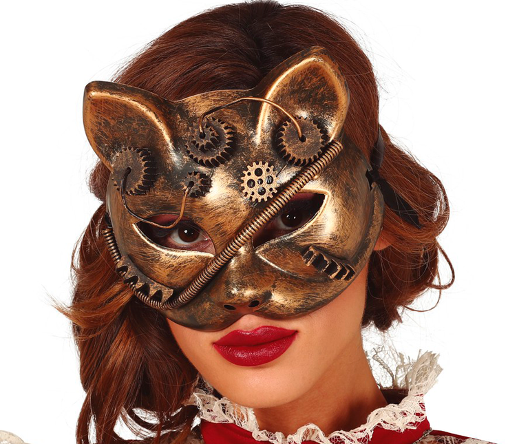 Masker Steampunk Kat