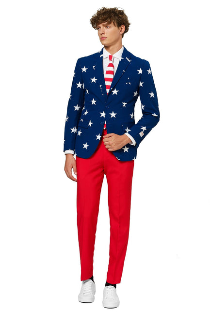 USA Stars Stripes Pak Heren OppoSuits