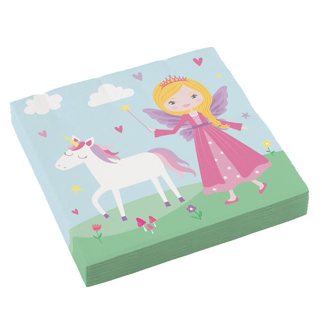 Servetten Prinses 33cm 20st