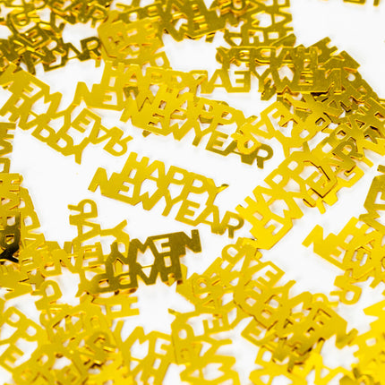 Gouden Happy New Year Tafelconfetti 14g