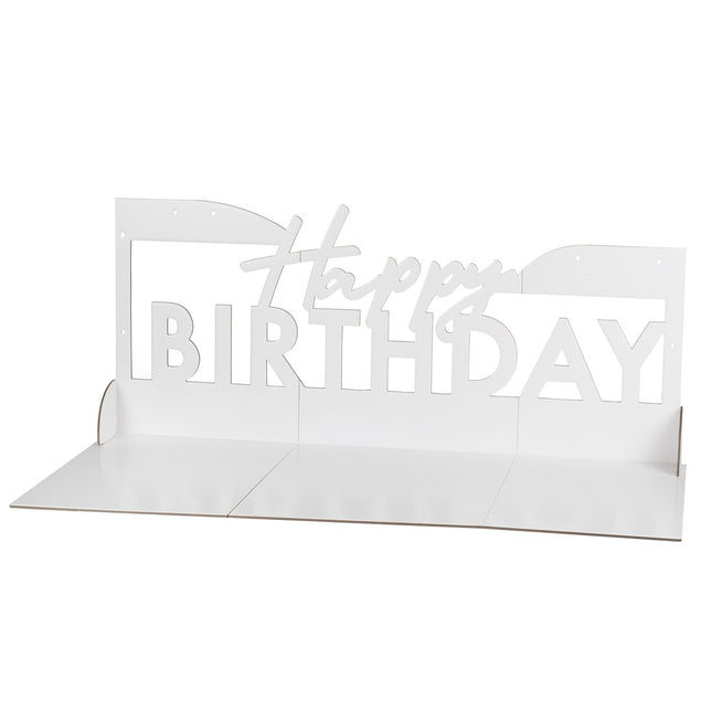 Tafeldecoratie Serveerplank Happy Birthday