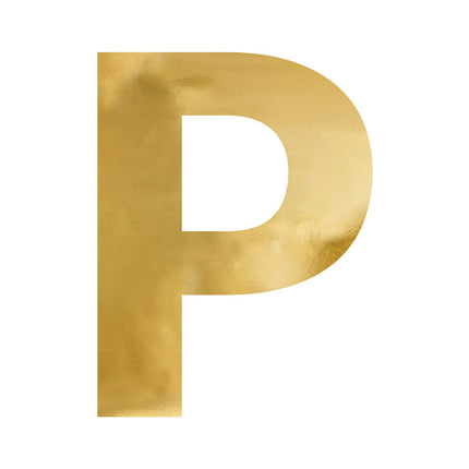 Spiegelletter P Goud 60cm