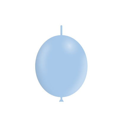 Blauwe Knoopballonnen Pastel 30cm 50st