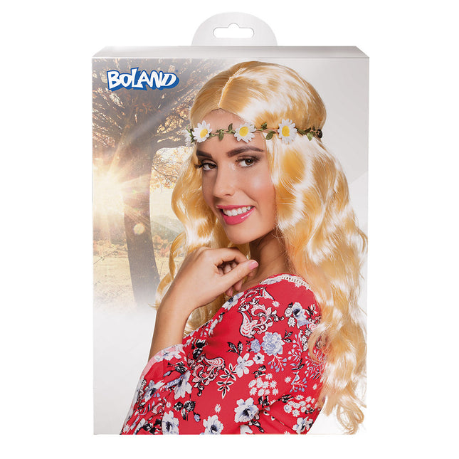 Blonde Pruik Joy Met Hoofdband