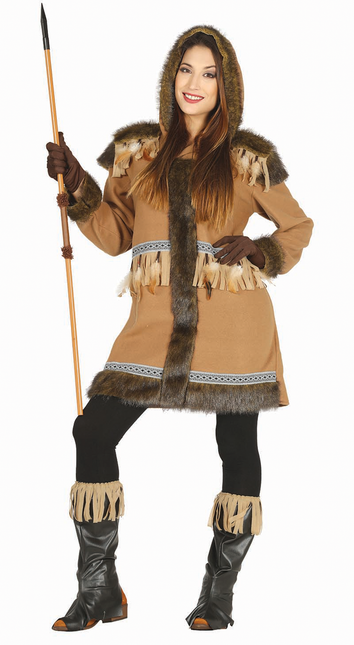 Eskimo Kostuum Dames Bruin