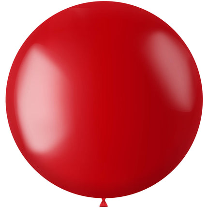 Rode Ballon Metallic Fiery Red 80cm