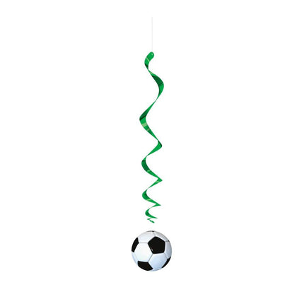 Voetbal Hangdecoratie 66cm 3st