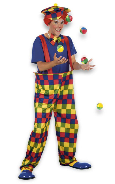 Clownspak Gekleurd M/L