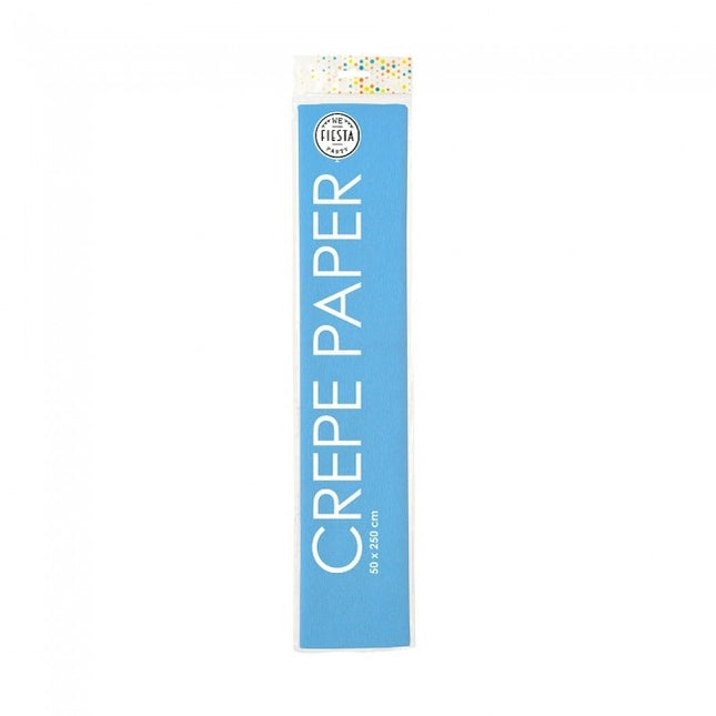 Crepe Papier Lichtblauw 50cm 2,5m