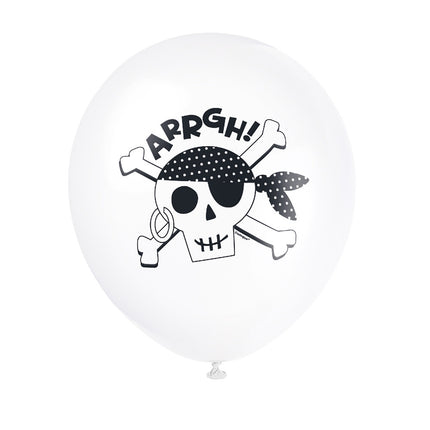 Piraten Ballonnen Arrgh 30cm 8st