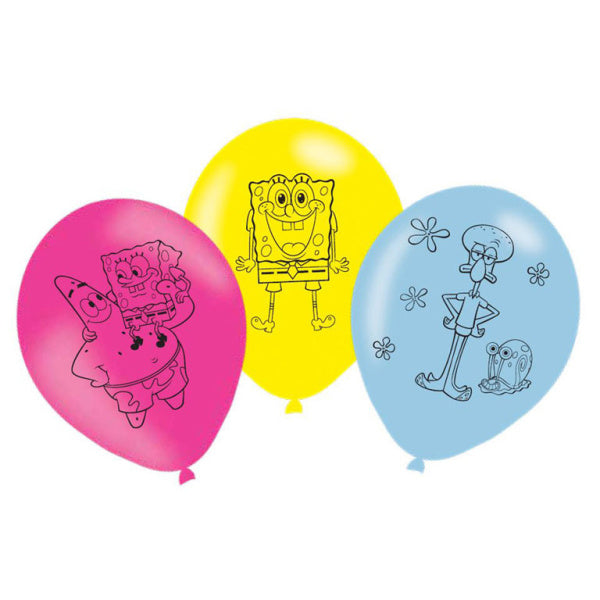 Spongebob Ballonnen 27,5cm 6st