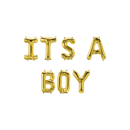 Gouden Ballonnen Set Its A Boy 1,9m