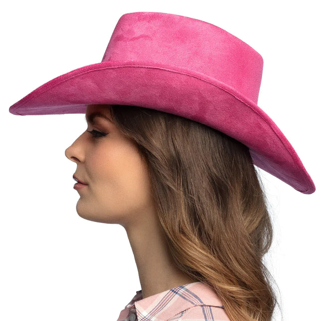 Roze Cowboy Hoed Luxe