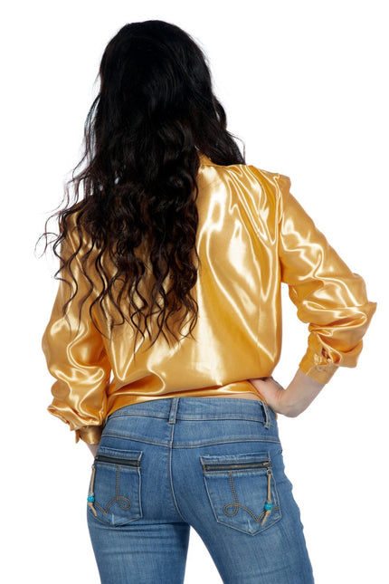 Disco Blouse Ruches Goud