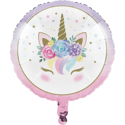 Unicorn Helium Ballon Leeg 45cm