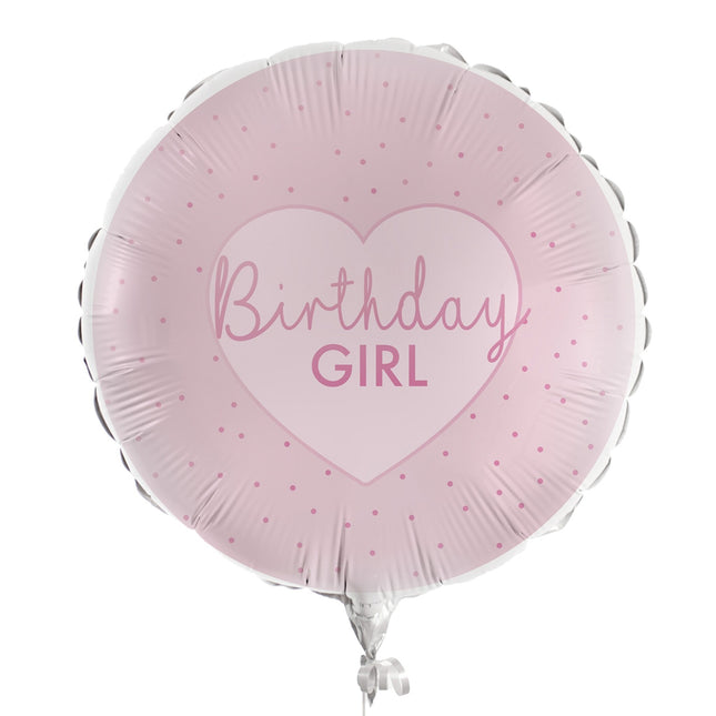 Birthday Girl Helium Ballon Leeg 43cm