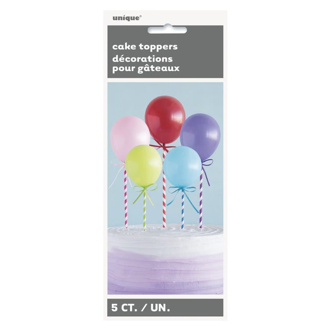 Taarttoppers Ballonnen 32,1cm 5st