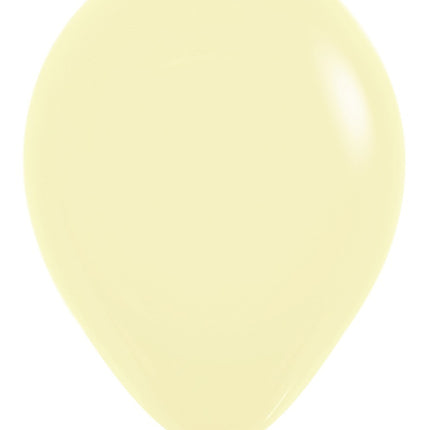 Ballonnen Pastel Matte Yellow 30cm 50st