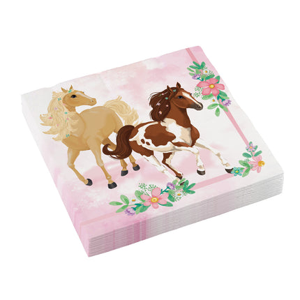 Servetten Paarden 33cm 20st