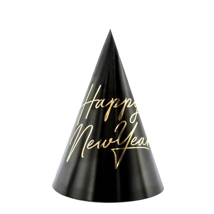 Happy New Year Feesthoedjes 16cm 6st