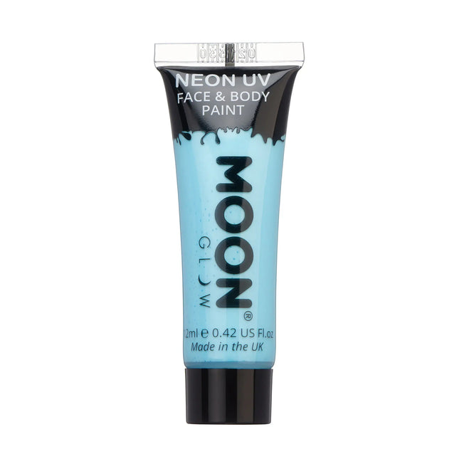 Moon Glow Pastel Neon UV Face Paint Pastel Blue 12ml