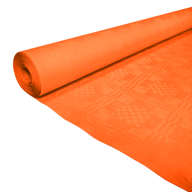 Papieren Tafelkleed Oranje 8m