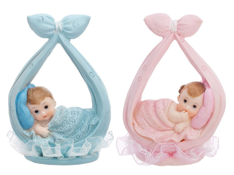 Taarttopper Baby Meisje In Sjaal 11cm