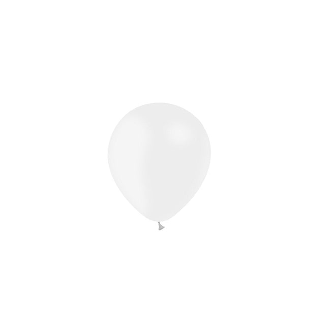 Witte Ballonnen 14cm 100st