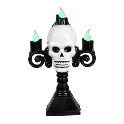 Halloween Led-Kandelaar Schedel 16cm