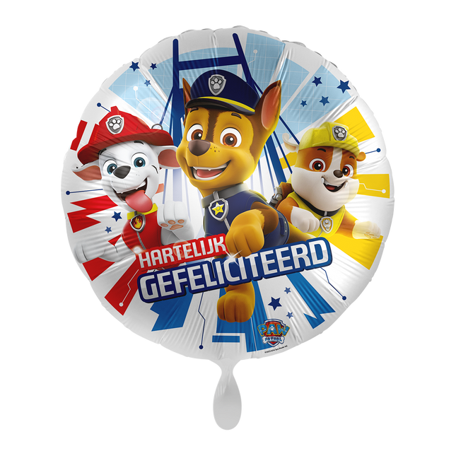 Paw Patrol Helium Ballon Leeg 43cm