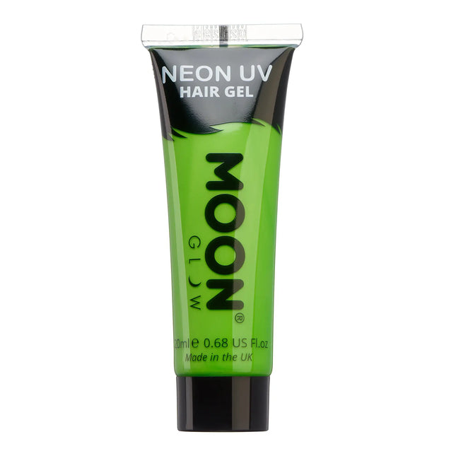 Moon Glow Neon UV Hair Gel Intense Green 20ml