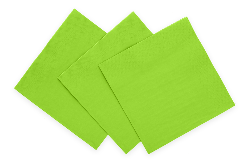 Lime Groene Servetten 3 Laags 33cm 20st