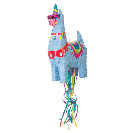 Pinata Lama Blauw 54cm