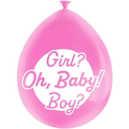 Gender Reveal Ballonnen 30cm 8st