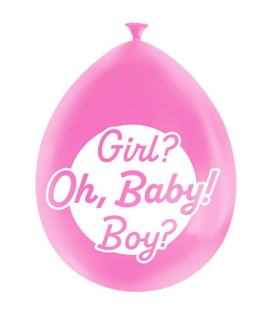 Gender Reveal Ballonnen 30cm 8st