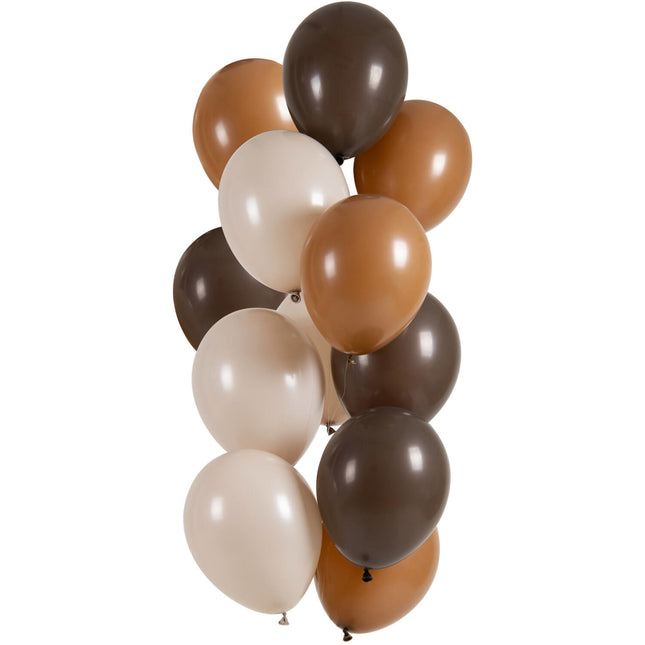 Bruine Ballonnen 33cm 12st