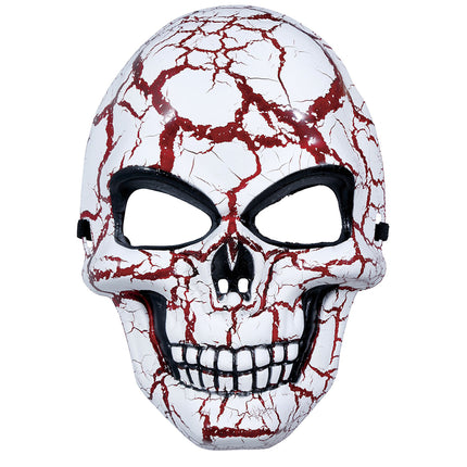 Rood Witte Halloween Masker Schedel