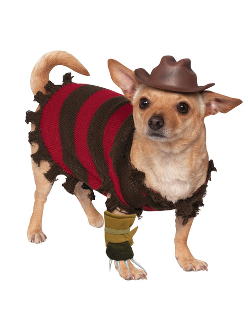 Halloween Honden Kostuum Freddy Krueger